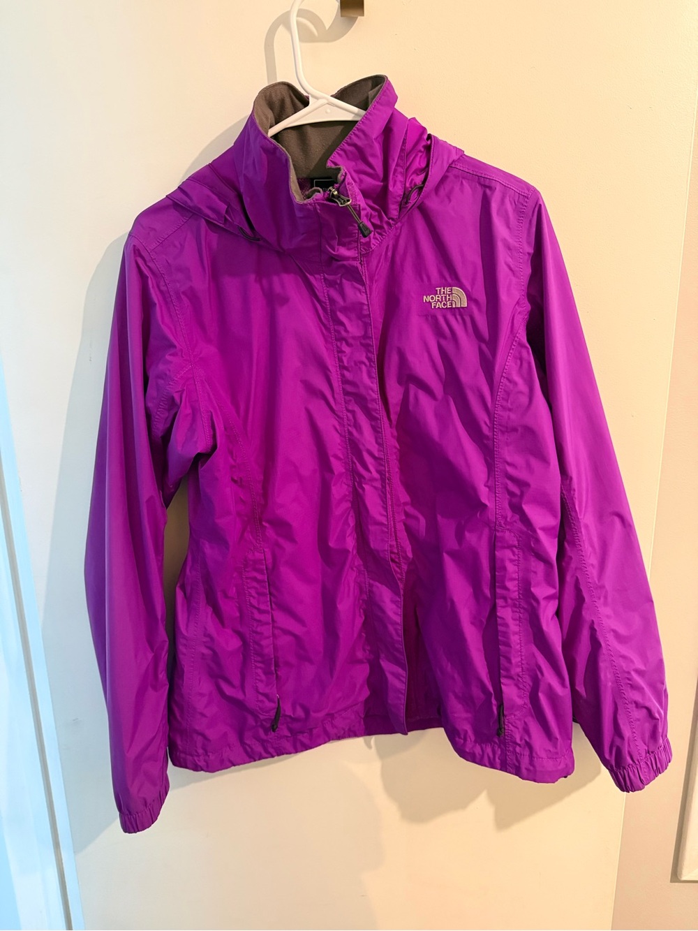 The North Face Purple Hooded Rain Jacket